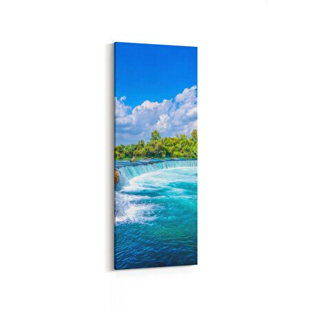 Olla 13195DI Doğa / Manzara Görseli Dikey İnce Kanvas Tablo (Ölçü: 40X120)