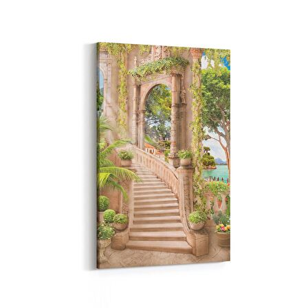 Olla 13935D Doğa / Manzara Görseli Dikey Kanvas Tablo (Ölçü: 70X105)