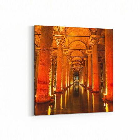 Olla 18194K Yapı Görseli Kare Kanvas Tablo (Ölçü: 25X25)