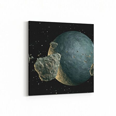 Olla 17618K Uzay Görseli Kare Kanvas Tablo (Ölçü: 25X25)