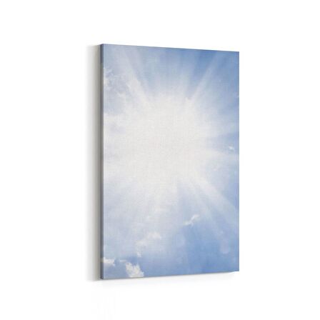 Olla 15390D Gökyüzü Bulut Görseli  Dikey Kanvas Tablo (Ölçü: 60X90)