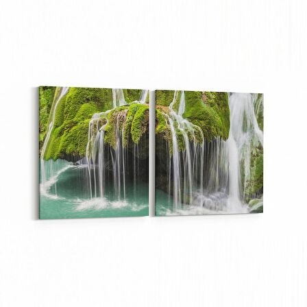 Olla 14328K2Y Doğa / Manzara Görseli Kare 2'li Yatay Kanvas Tablo (Ölçü: 125X60)