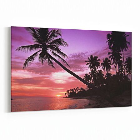 Olla 15989Y Günbatımı Görseli Yatay Kanvas Tablo (Ölçü: 45X30)