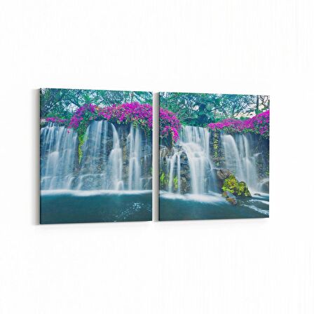 Olla 14602K2Y Doğa / Manzara Görseli Kare 2'li Yatay Kanvas Tablo (Ölçü: 65X30)