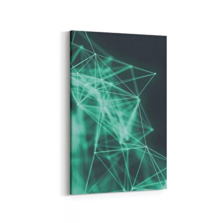 Olla 10412D Abstract Görsel Dikey Kanvas Tablo (Ölçü: 60X90)