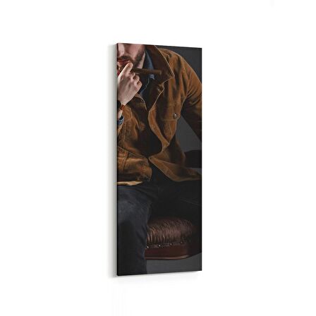 Olla 16926DI Model / Manken Görseli Dikey İnce Kanvas Tablo (Ölçü: 40X120)
