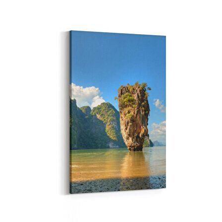 Olla 16635D Kumsal / Sahil Görseli Dikey Kanvas Tablo (Ölçü: 60X90)