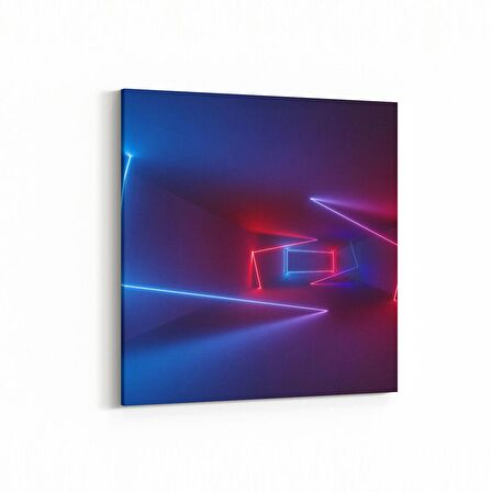 Olla 10423K Abstract Tünel Görsel Kare Kanvas Tablo (Ölçü: 25X25)