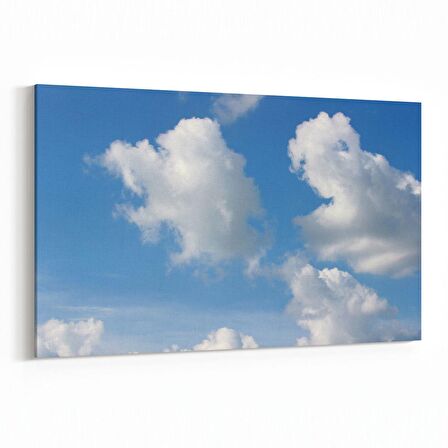 Olla 15533Y Gökyüzü Bulut Görseli  Yatay Kanvas Tablo (Ölçü: 150X100)