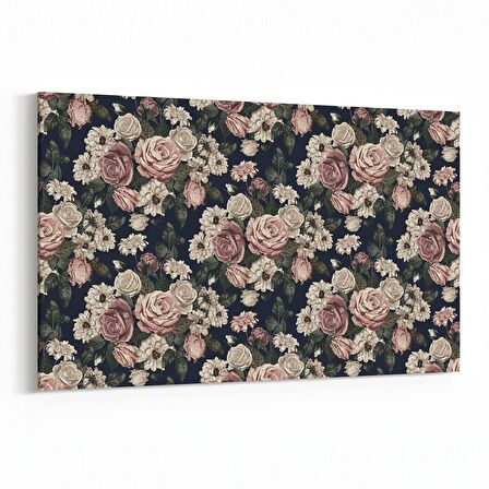 Olla 11773Y Çiçek Görseli Yatay Kanvas Tablo (Ölçü: 90X60)
