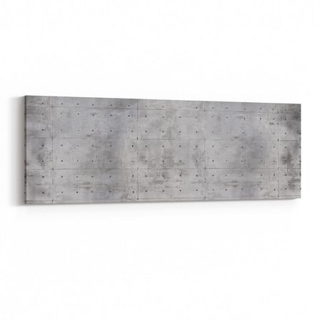 Olla 12438YI Beton Görseli Yatay İnce Kanvas Tablo (Ölçü: 120X40)