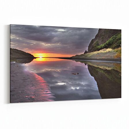 Olla 16042Y Günbatımı Görseli Yatay Kanvas Tablo (Ölçü: 150X100)