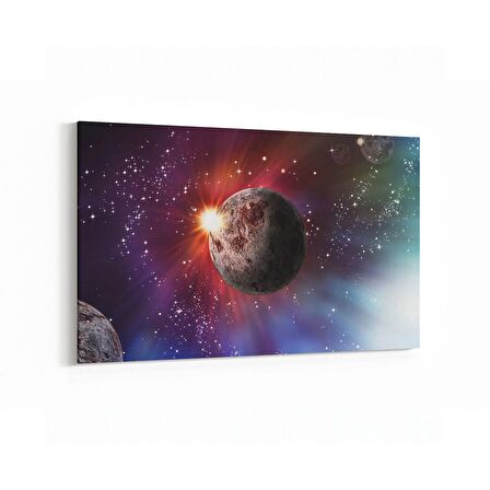 Olla 17680Y Uzay Görseli Yatay Kanvas Tablo (Ölçü: 150X100)
