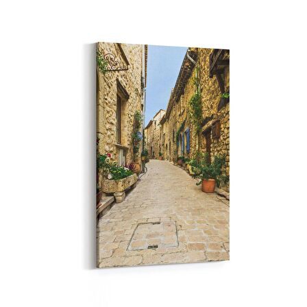 Olla 18358D Yapı Görseli Dikey Kanvas Tablo (Ölçü: 100X150)