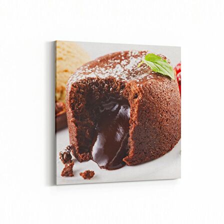 Olla 15301K Gıda Görseli Kare Kanvas Tablo (Ölçü: 100X100)