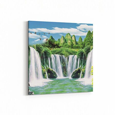 Olla 13380K Doğa / Manzara Görseli Kare Kanvas Tablo (Ölçü: 25X25)