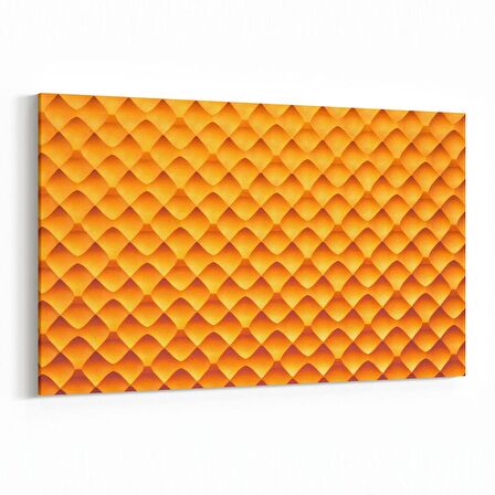 Olla 10033Y Abstract 3 Boyut Görsel Yatay Kanvas Tablo (Ölçü: 90X60)