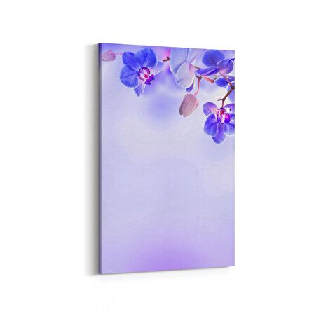Olla 11689D Orkide Çiçek Görseli Dikey Kanvas Tablo (Ölçü: 100X150)