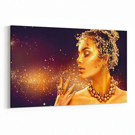 Olla 16964Y Model / Manken Görseli Yatay Kanvas Tablo (Ölçü: 90X60)