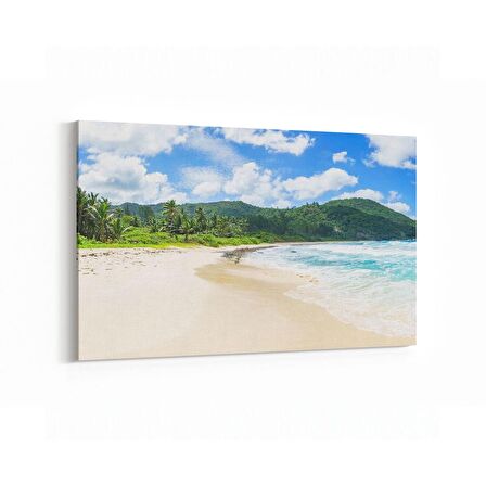 Olla 16342Y Kumsal / Sahil Görseli Yatay Kanvas Tablo (Ölçü: 30X20)