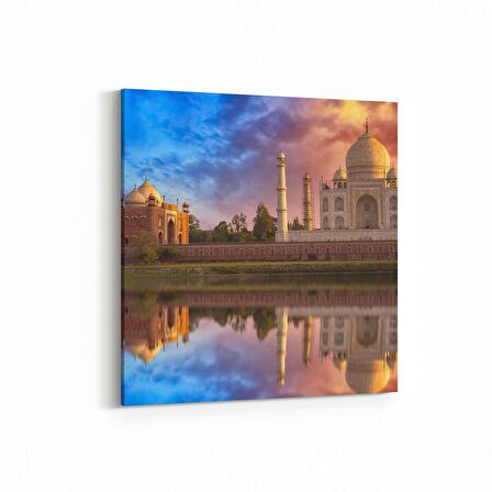 Olla 18851K Yapı Görseli Kare Kanvas Tablo (Ölçü: 25X25)