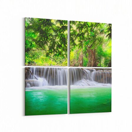 Olla 13440K4 Doğa / Manzara Görseli Kare 4'lü Kanvas Tablo (Ölçü: 105X105)