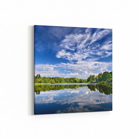 Olla 13585K Doğa / Manzara Görseli Kare Kanvas Tablo (Ölçü: 25X25)