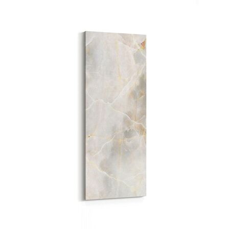 Olla 16663DI Mermer Desen Görsel Dikey İnce Kanvas Tablo (Ölçü: 40X120)