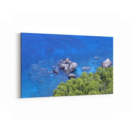 Olla 16506Y Kumsal / Sahil Görseli Yatay Kanvas Tablo (Ölçü: 90X60)