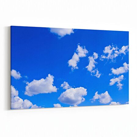 Olla 15732Y Gökyüzü Bulut Görseli  Yatay Kanvas Tablo (Ölçü: 70X50)