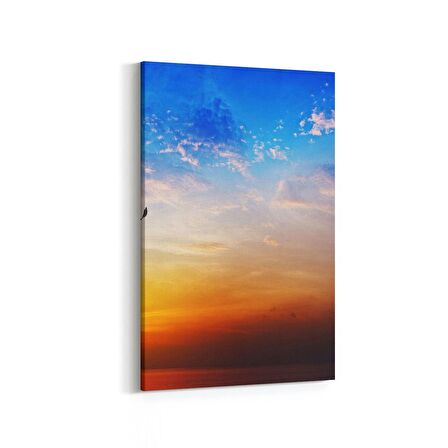 Olla 15967D Günbatımı Görseli Dikey Kanvas Tablo (Ölçü: 100X150)