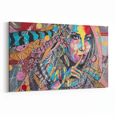 Olla 16317Y Kuaför / Berber Görseli Yatay Kanvas Tablo (Ölçü: 90X60)