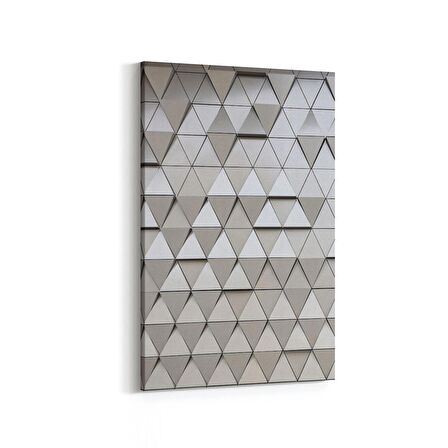 Olla 10027D Abstract 3 Boyut Görsel Dikey Kanvas Tablo (Ölçü: 40X60)
