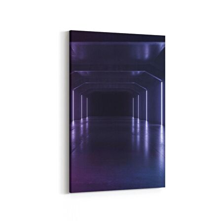 Olla 10428D Abstract Tünel Görsel Dikey Kanvas Tablo (Ölçü: 80X120)