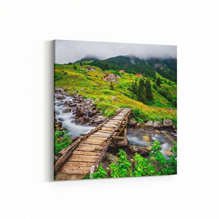 Olla 13449K Doğa / Manzara Görseli Kare Kanvas Tablo (Ölçü: 30X30)