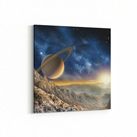 Olla 17672K Uzay Görseli Kare Kanvas Tablo (Ölçü: 60X60)