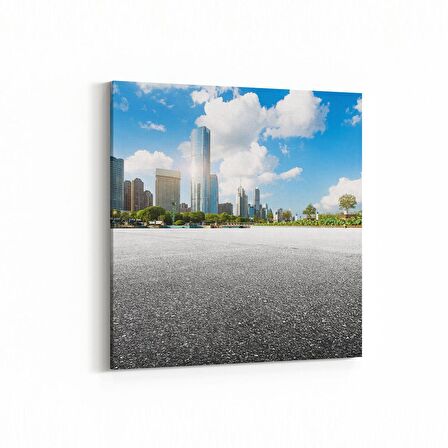 Olla 18864K Yapı Görseli Kare Kanvas Tablo (Ölçü: 25X25)