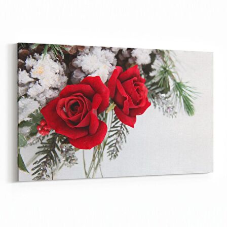 Olla 11565Y Çiçek Görseli Yatay Kanvas Tablo (Ölçü: 150X100)