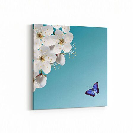 Olla 10536K Ağaç Görseli Kare Kanvas Tablo (Ölçü: 25X25)