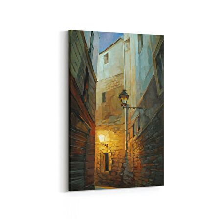 Olla 17987D Yapı Görseli Dikey Kanvas Tablo (Ölçü: 70X105)