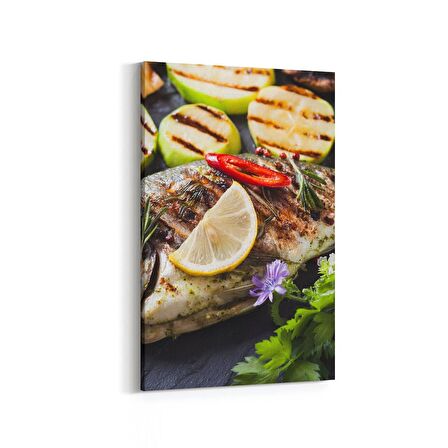 Olla 14975D Gıda Görseli Dikey Kanvas Tablo (Ölçü: 20X30)