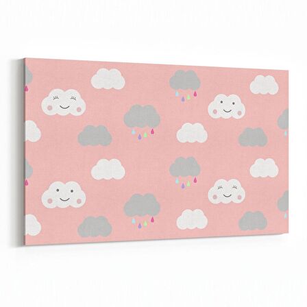 Olla 12707Y Çocuk Odası Görseli Yatay Kanvas Tablo (Ölçü: 120X80)