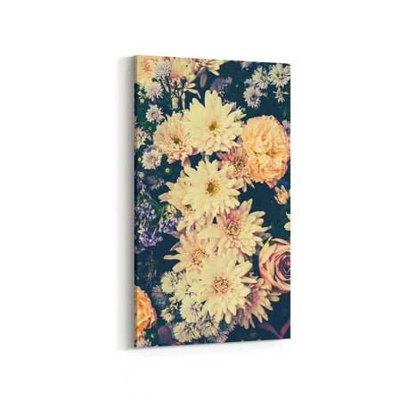 Olla 11778DD Çiçek Görseli Dikey Dar Kanvas Tablo (Ölçü: 30X60)
