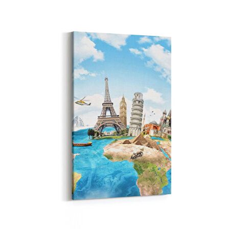 Olla 18255D Yapı Görseli Dikey Kanvas Tablo (Ölçü: 20X30)