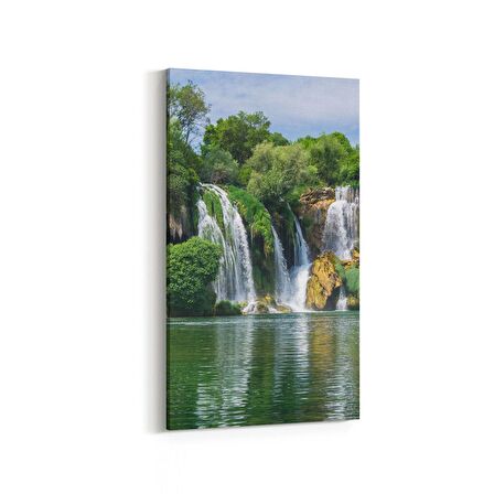 Olla 14438DD Doğa / Manzara Görseli Dikey Dar Kanvas Tablo (Ölçü: 40X80)