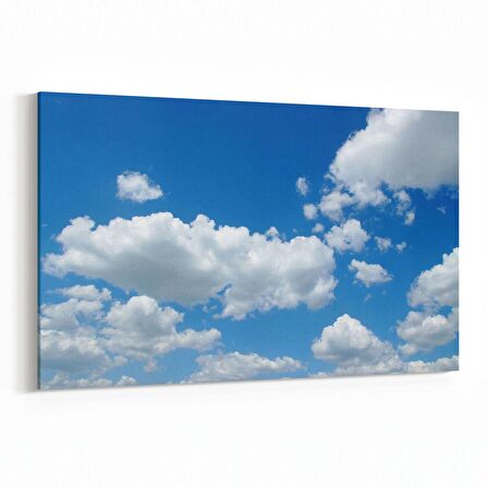 Olla 15479Y Gökyüzü Bulut Görseli  Yatay Kanvas Tablo (Ölçü: 70X50)