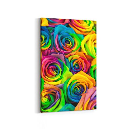 Olla 11560D Çiçek Görseli Dikey Kanvas Tablo (Ölçü: 100X150)