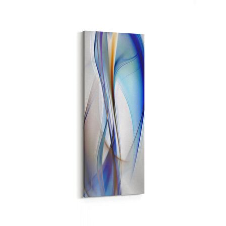 Olla 10076DI Abstract Görsel Dikey İnce Kanvas Tablo (Ölçü: 40X120)