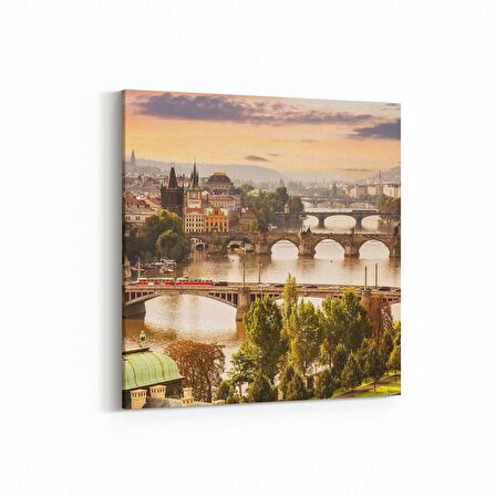 Olla 18670K Yapı Görseli Kare Kanvas Tablo (Ölçü: 25X25)