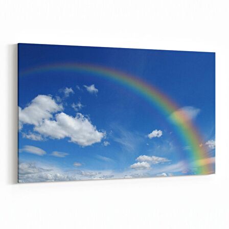 Olla 15648Y Gökyüzü Bulut Görseli  Yatay Kanvas Tablo (Ölçü: 120X80)